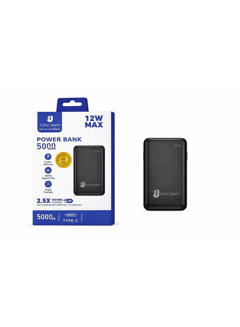 SonicJeem Power Bank with 5,000mAh Capacity